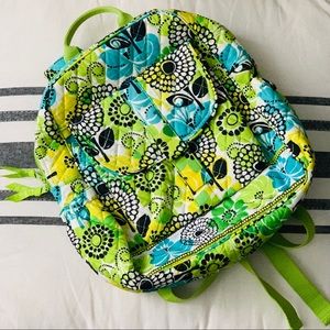 Vera Bradley Limes Up Mini Quilted Backpack